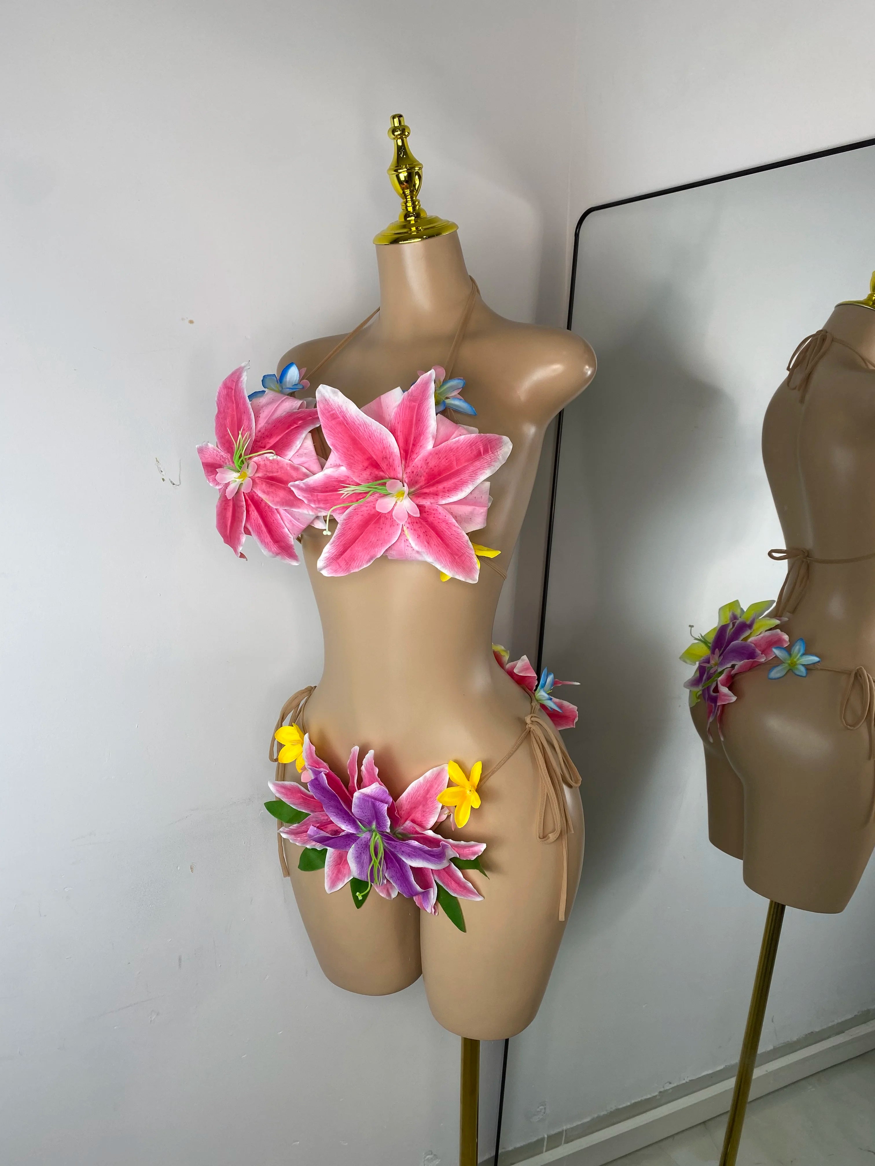 Tropical Flower Two Piece Bikini