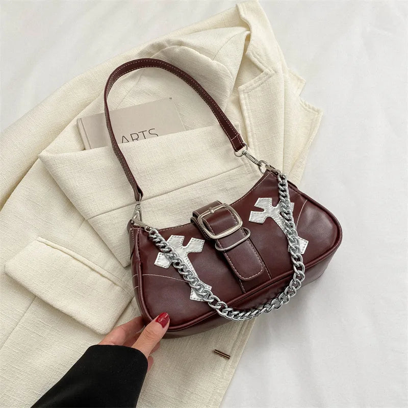 Cross Chain Shoulder Bag