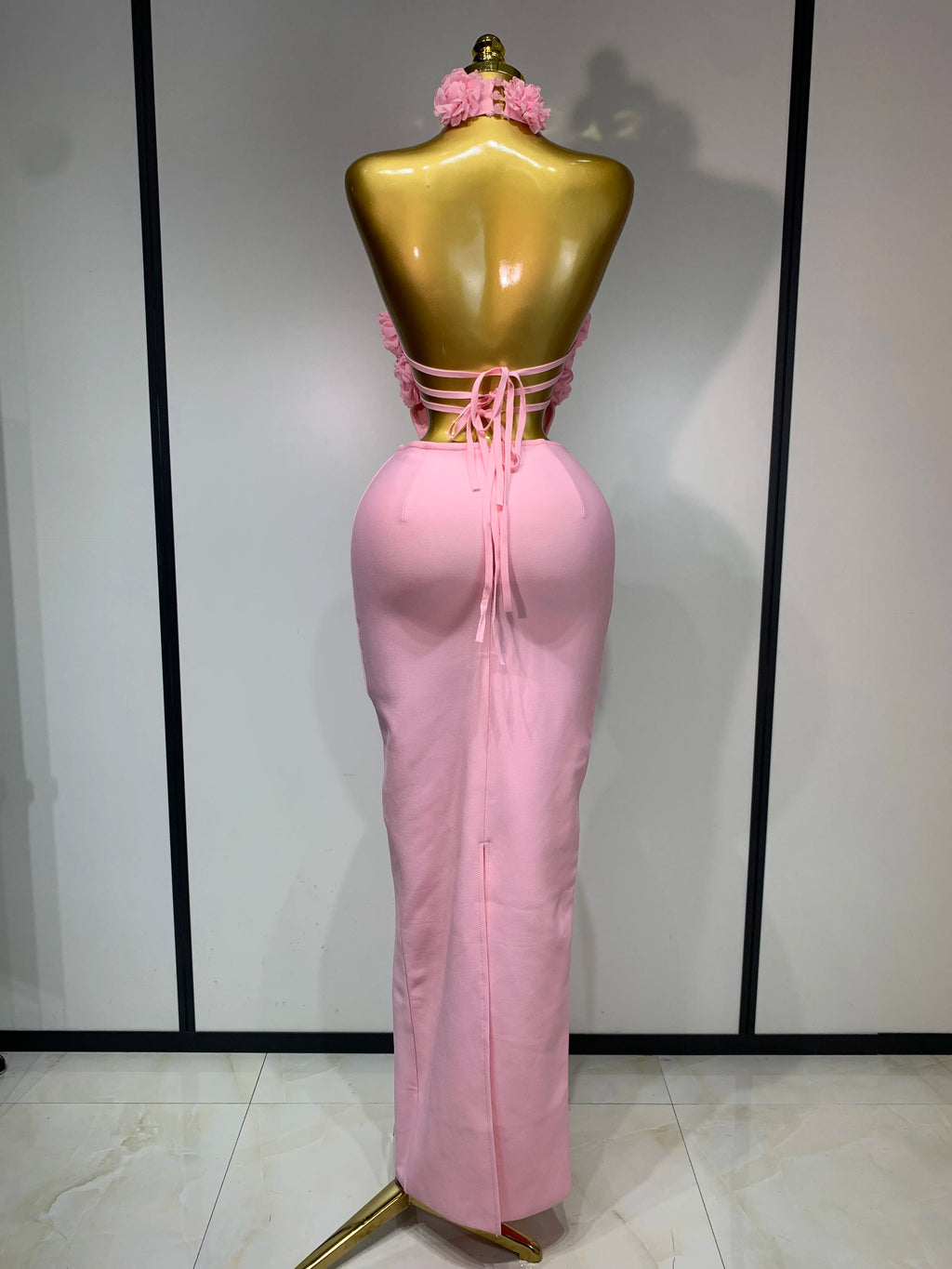 Flower Halter Dress