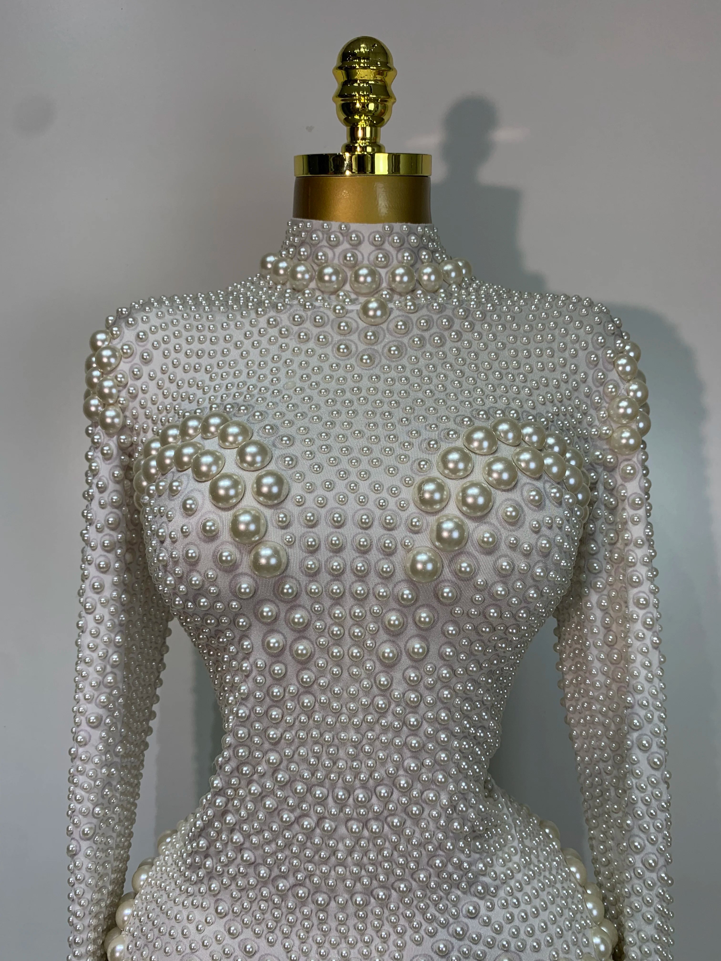 Sea Goddess Pearls Bodysuit