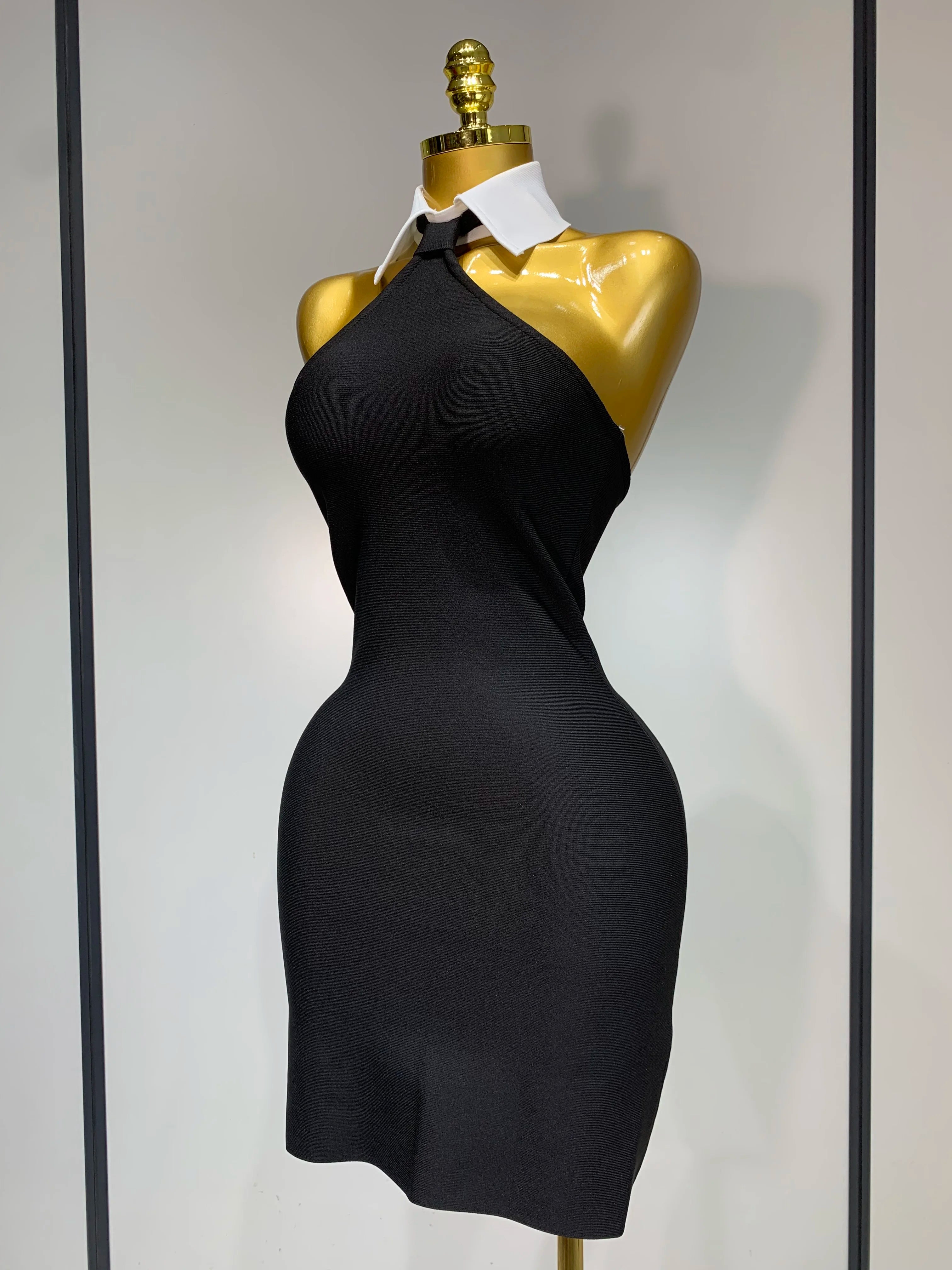 Ms Teacher Black Bodycon Dress