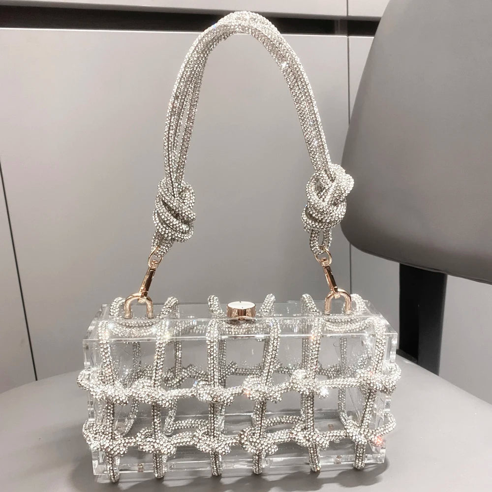 Glitz & Glamour Clear Box Bag