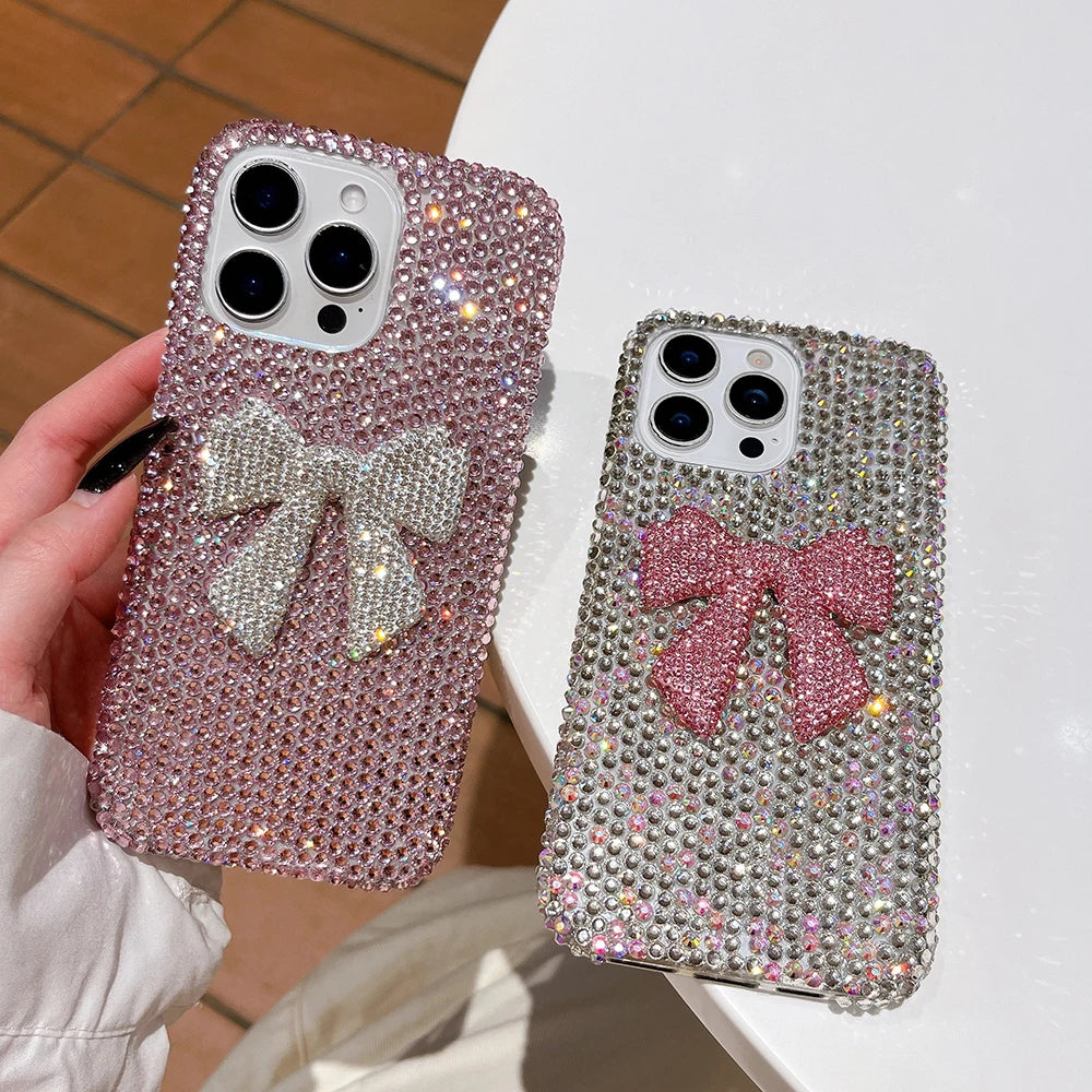 Diamond Crystal Bow Phone Case