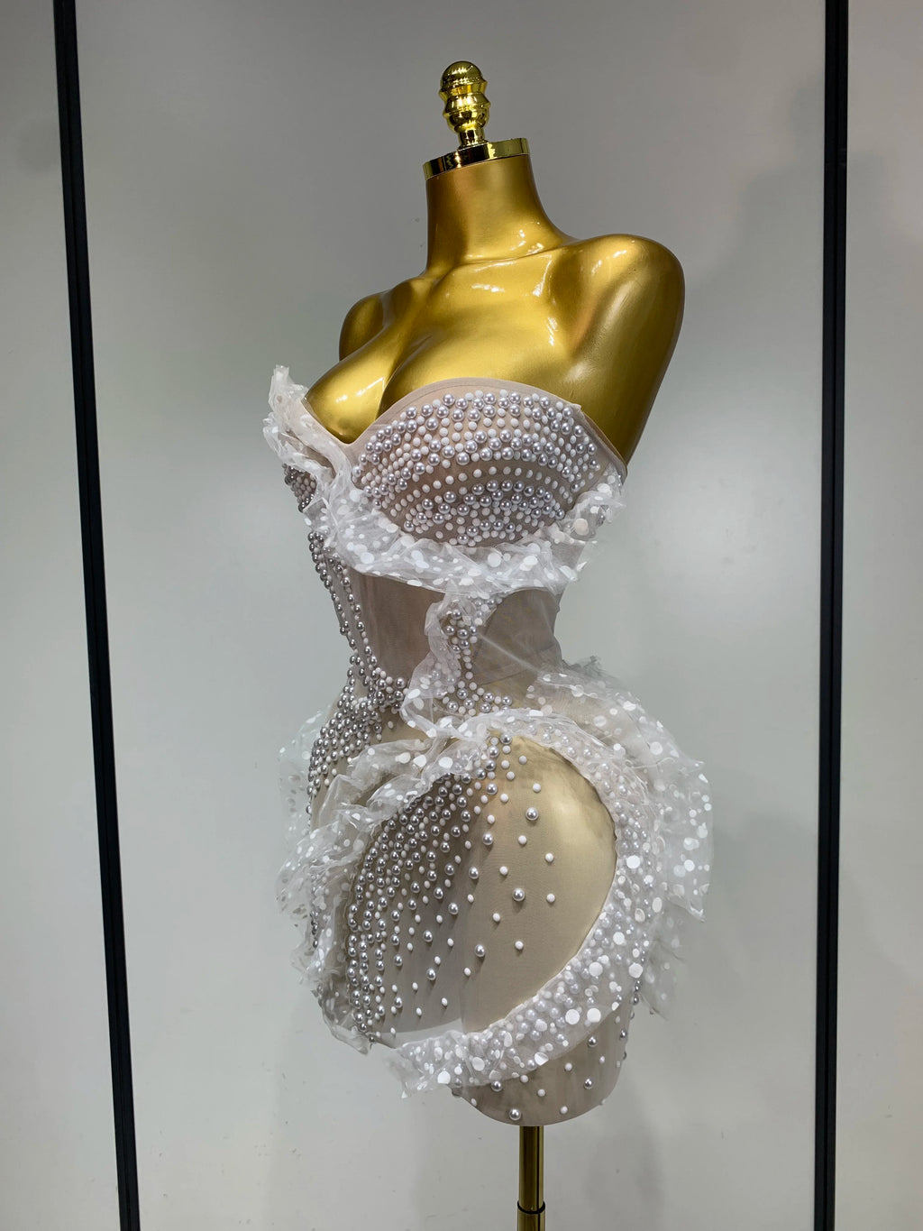 Pearl Mesh Dress