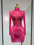 Sparkly Rhinestone Bodycon Dress