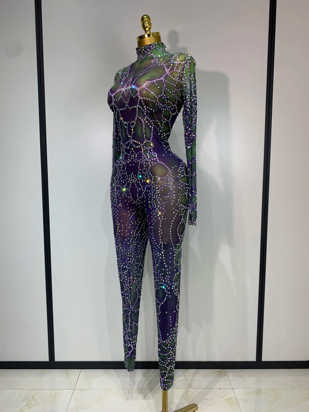 Purple Green Jumpsuit
