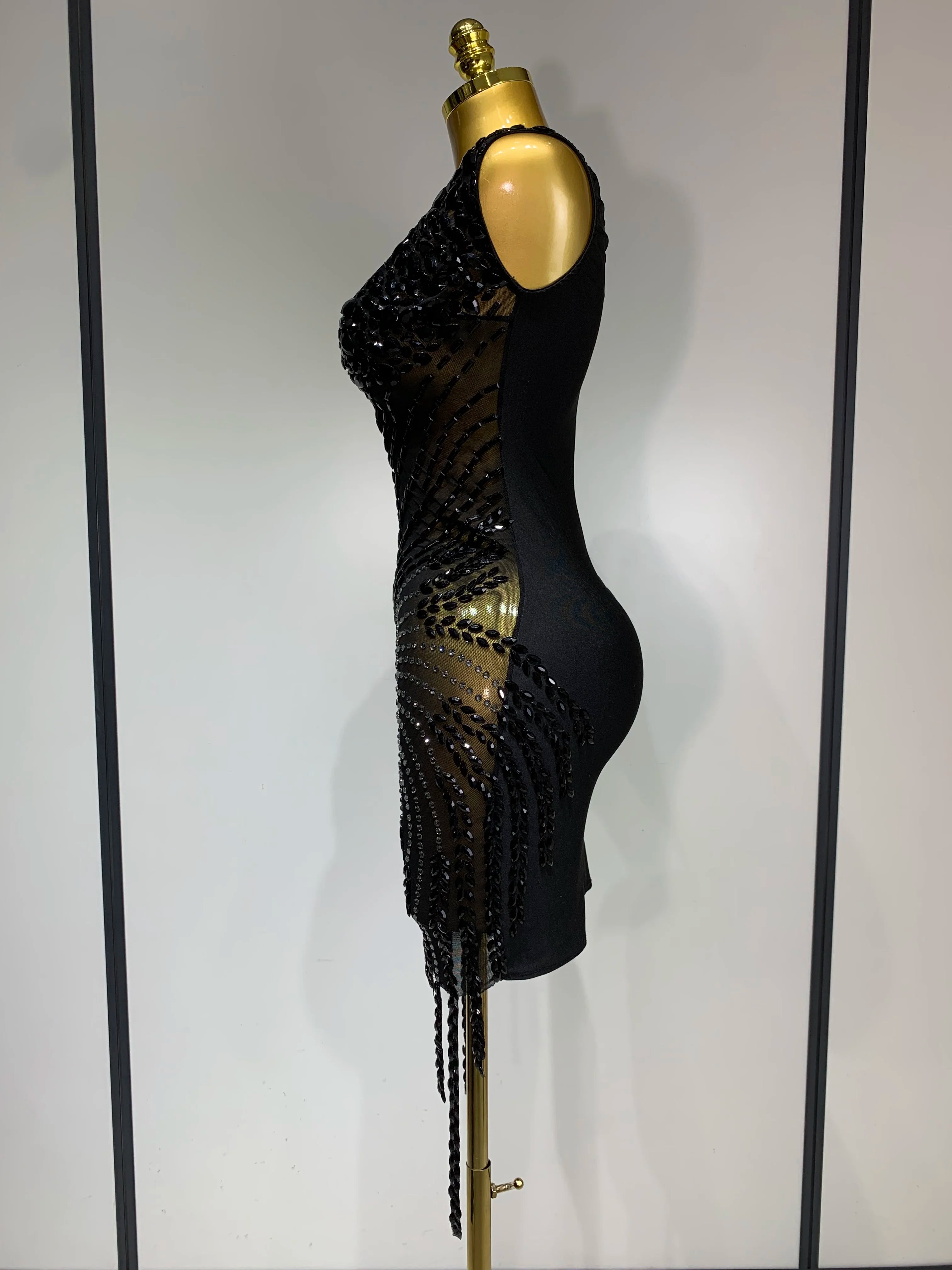 Sparkly Rhinestones Bodycon Dress