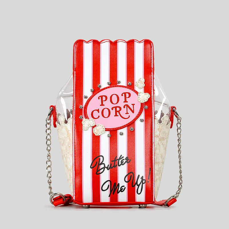 Popcorn Bucket Crossbody Bag