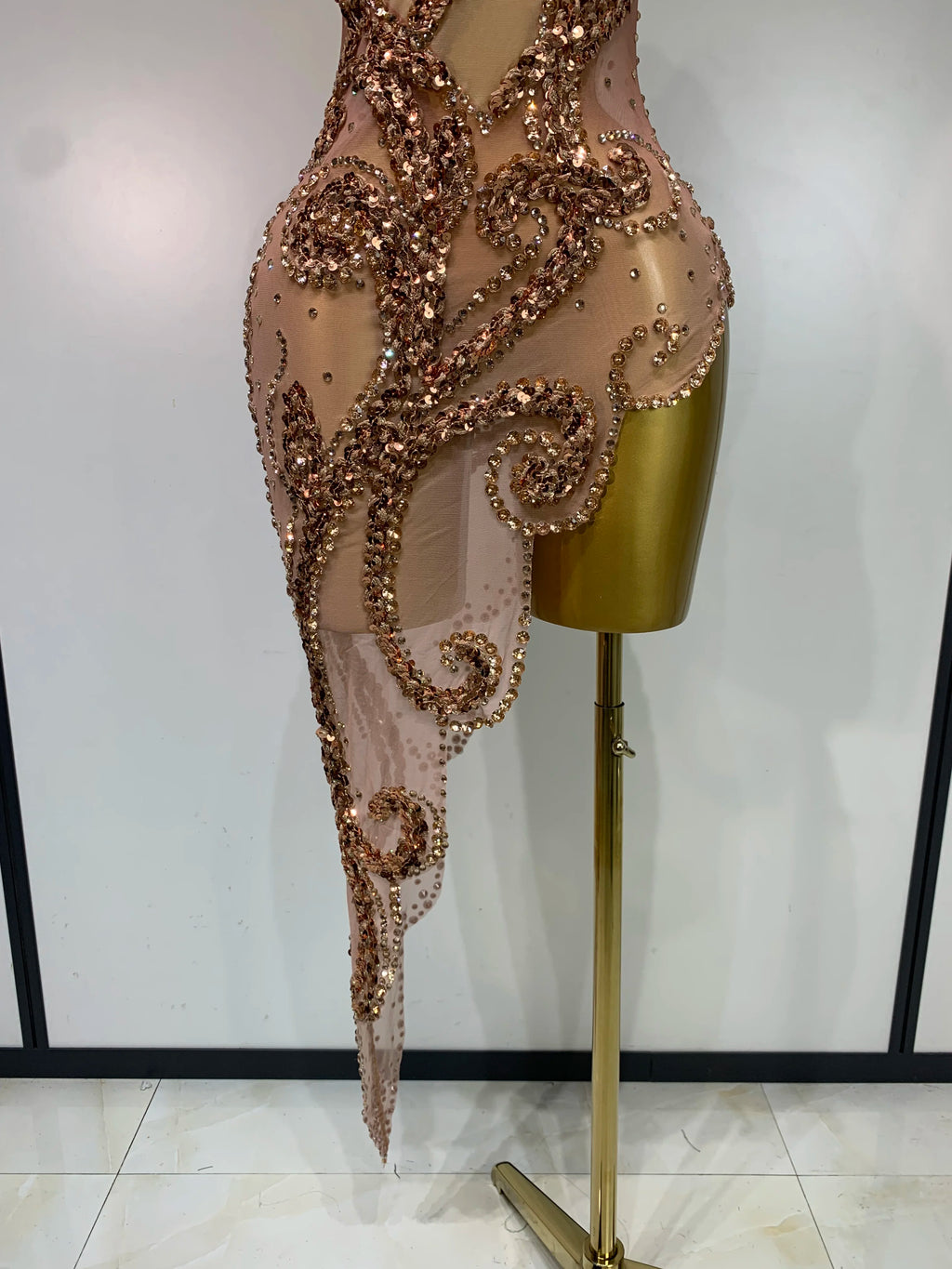 Champagne Swirls Dress