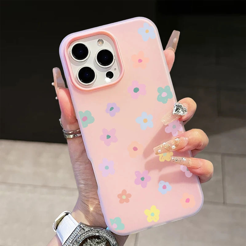 Cute Colorful Flower Pattern Phone Case