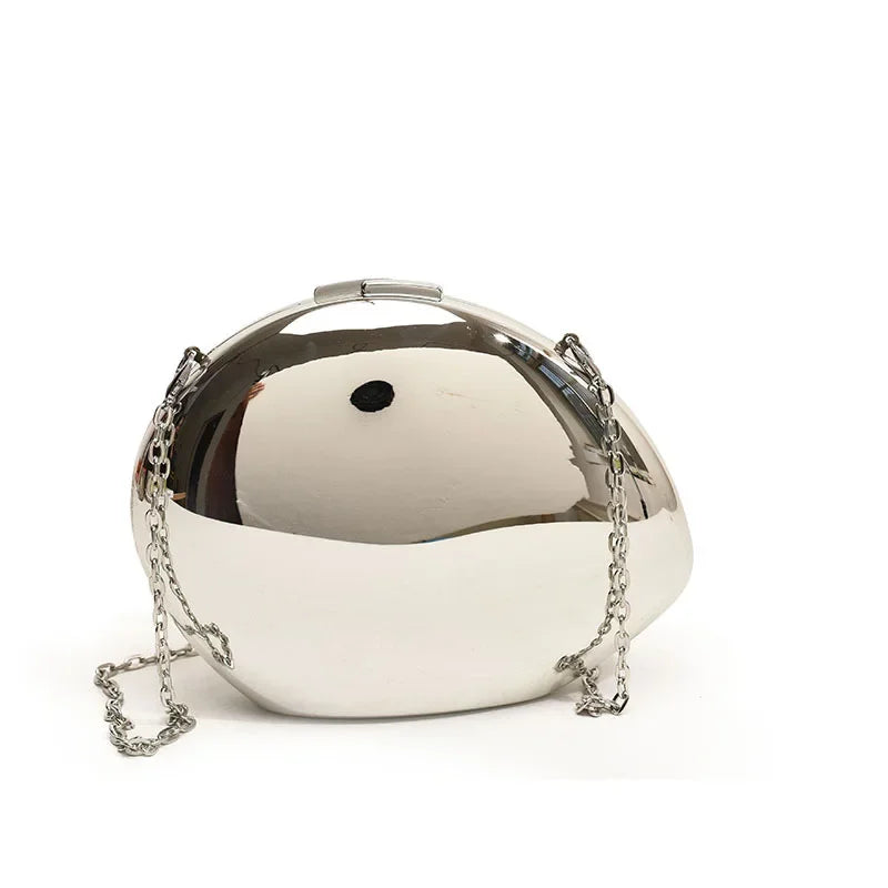 Shiny Metallic Clutch Purse