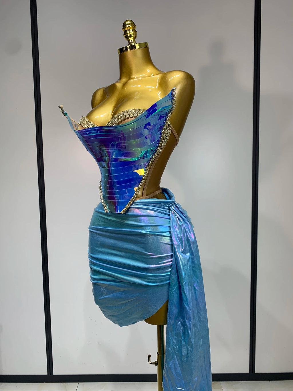 Tube Corset Two Piece Skirt Set