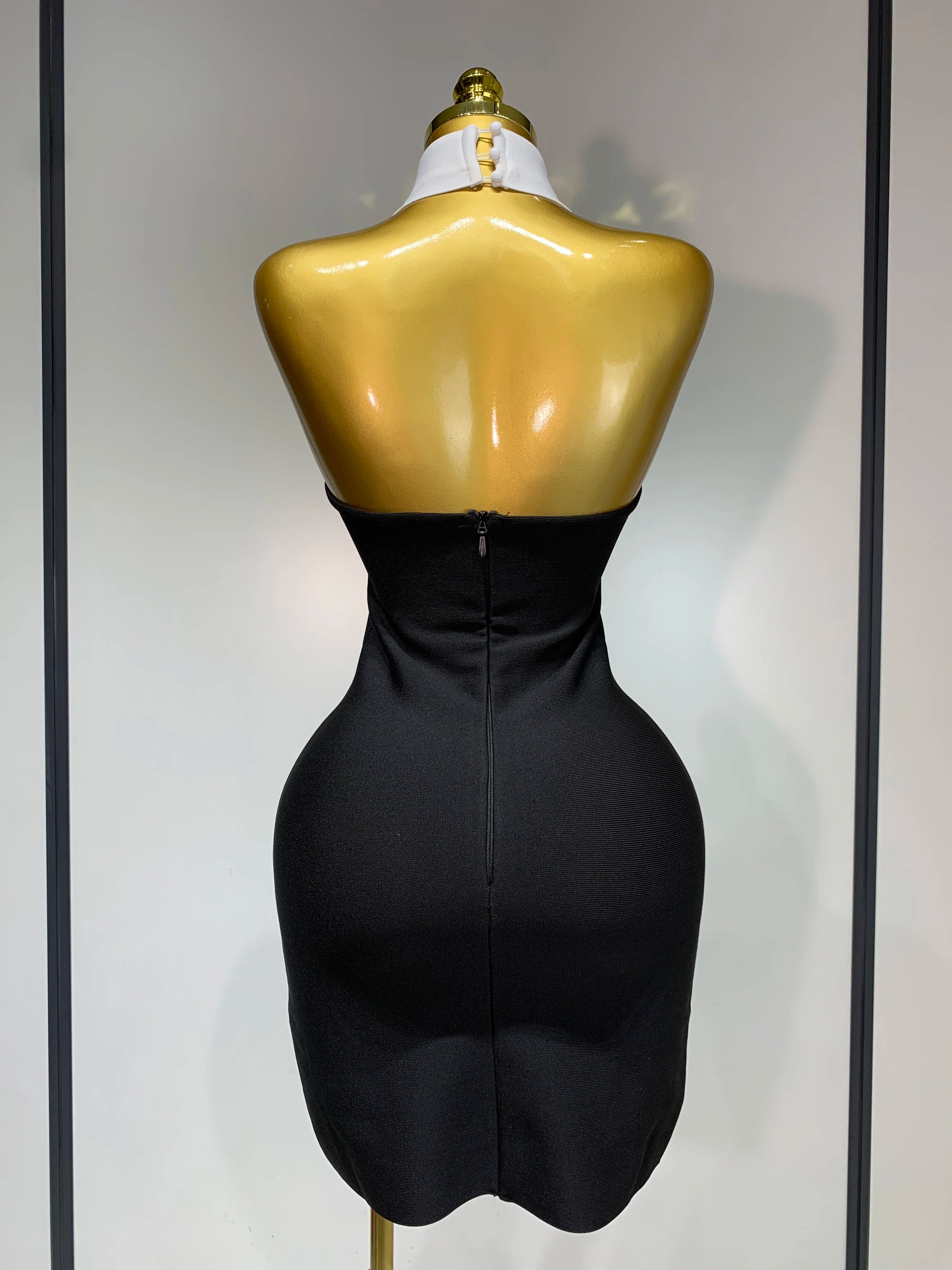 Ms Teacher Black Bodycon Dress