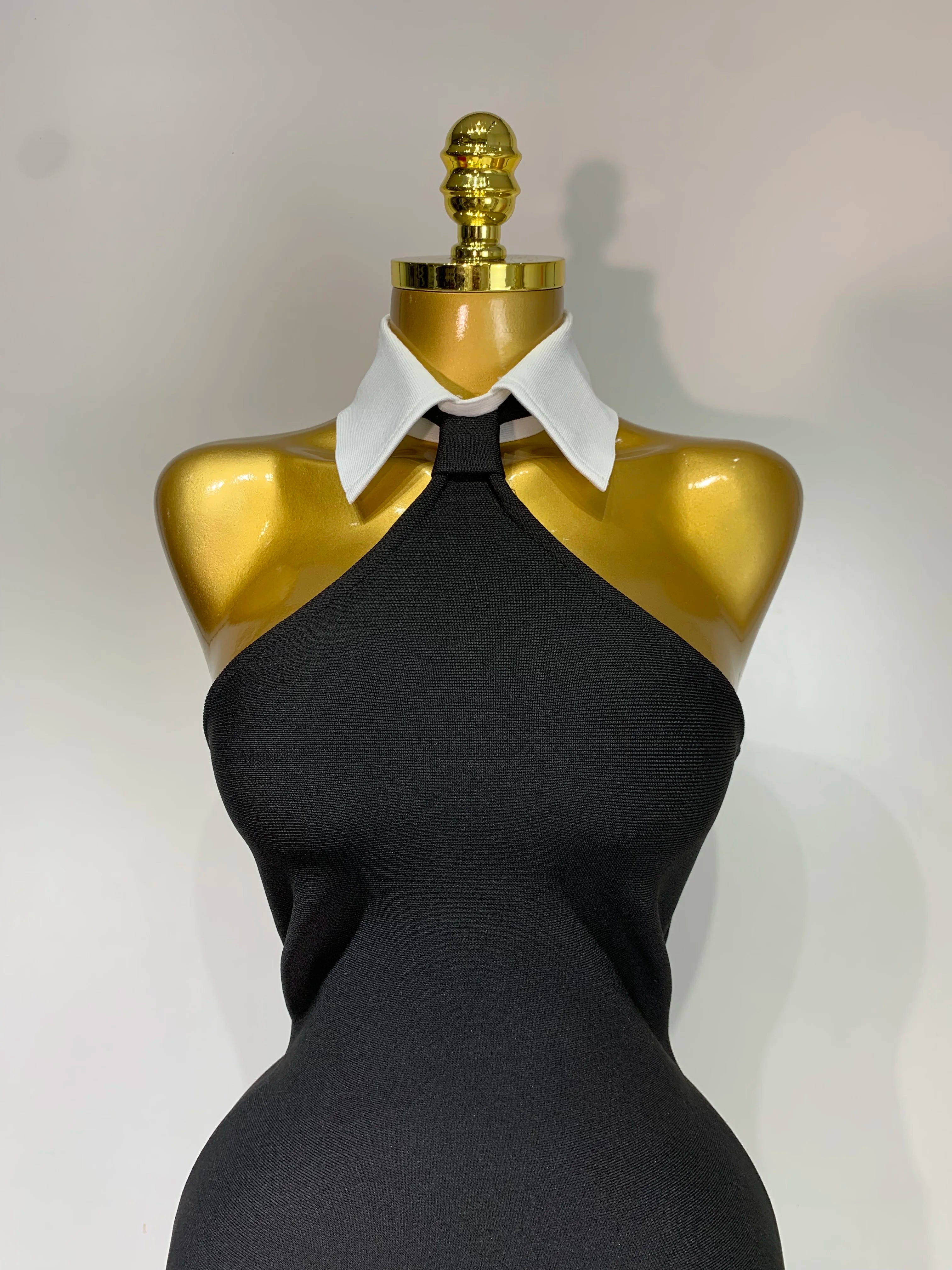 Ms Teacher Black Bodycon Dress