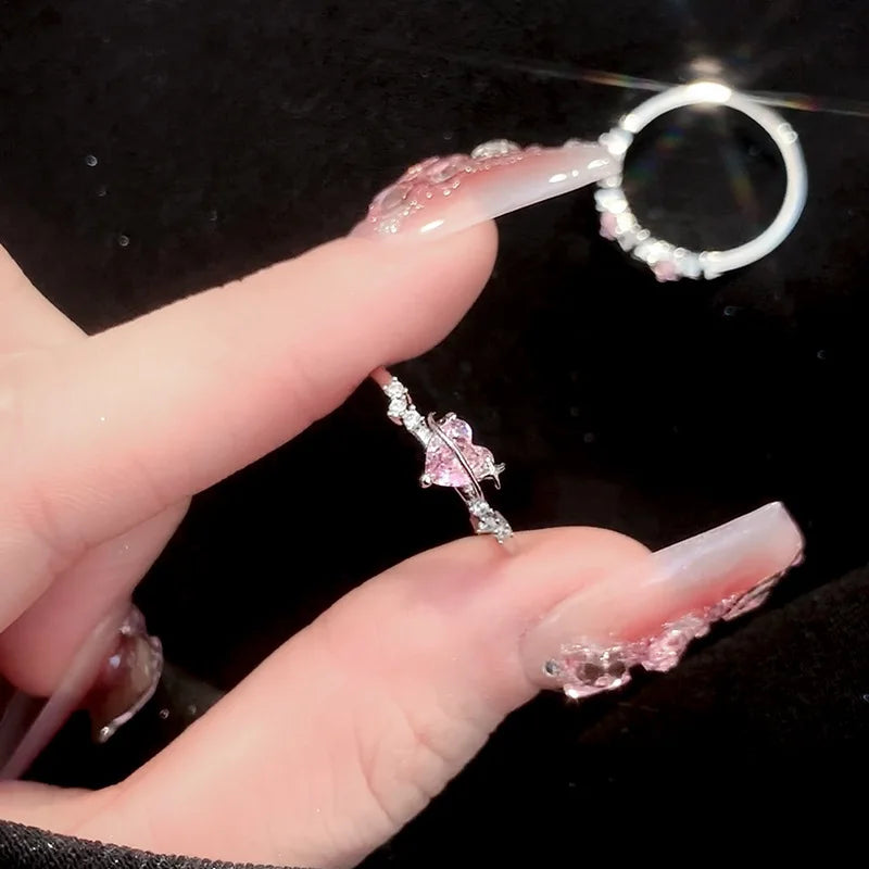 Romantic Lovely Pink Bow Ring