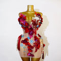 Love Galore Mesh Floral Mini Dress