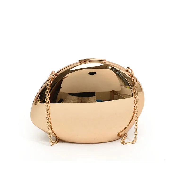 Shiny Metallic Clutch Purse