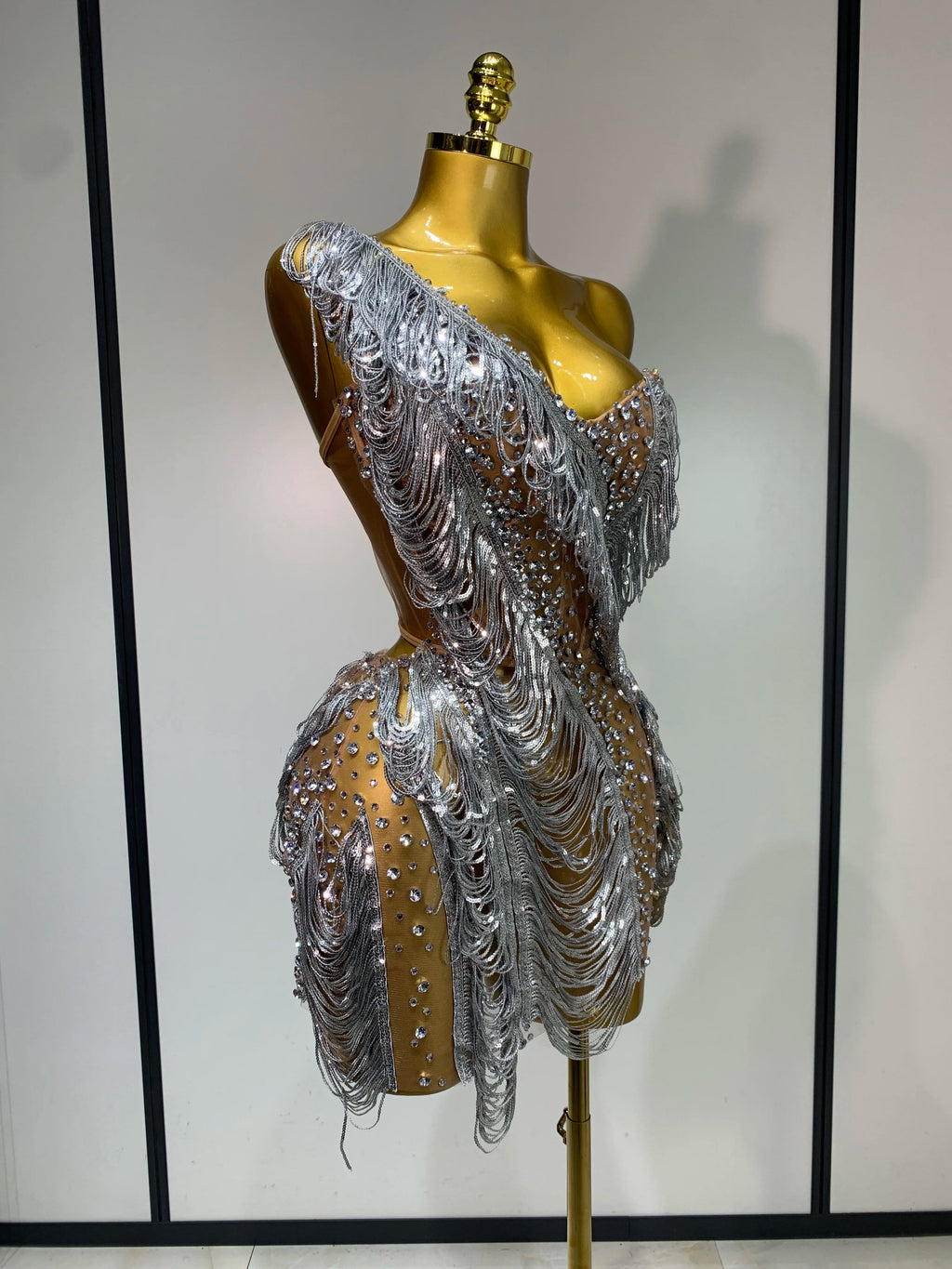 Silver Shake Sequin Dress