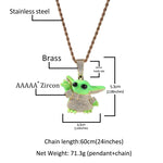 Yoda Iced Out Tennis Chain