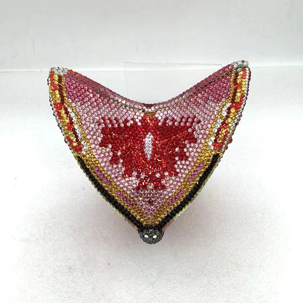 Butterfly Crystal Rhinestone Clutch Purse