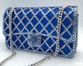 Rhinestone Flower Diamond Crossbody Shoulder Bag Purse