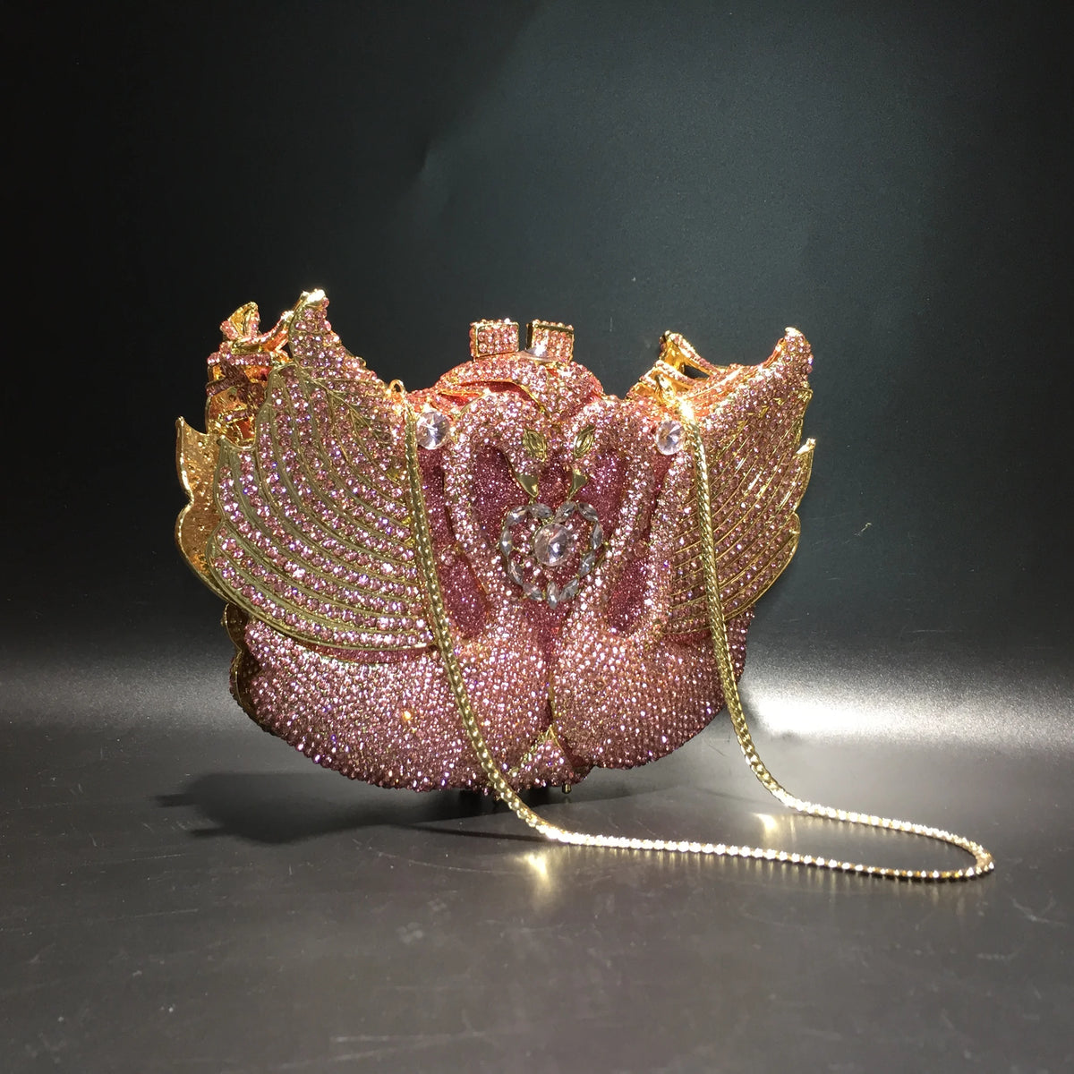 Swan Crystal Clutch