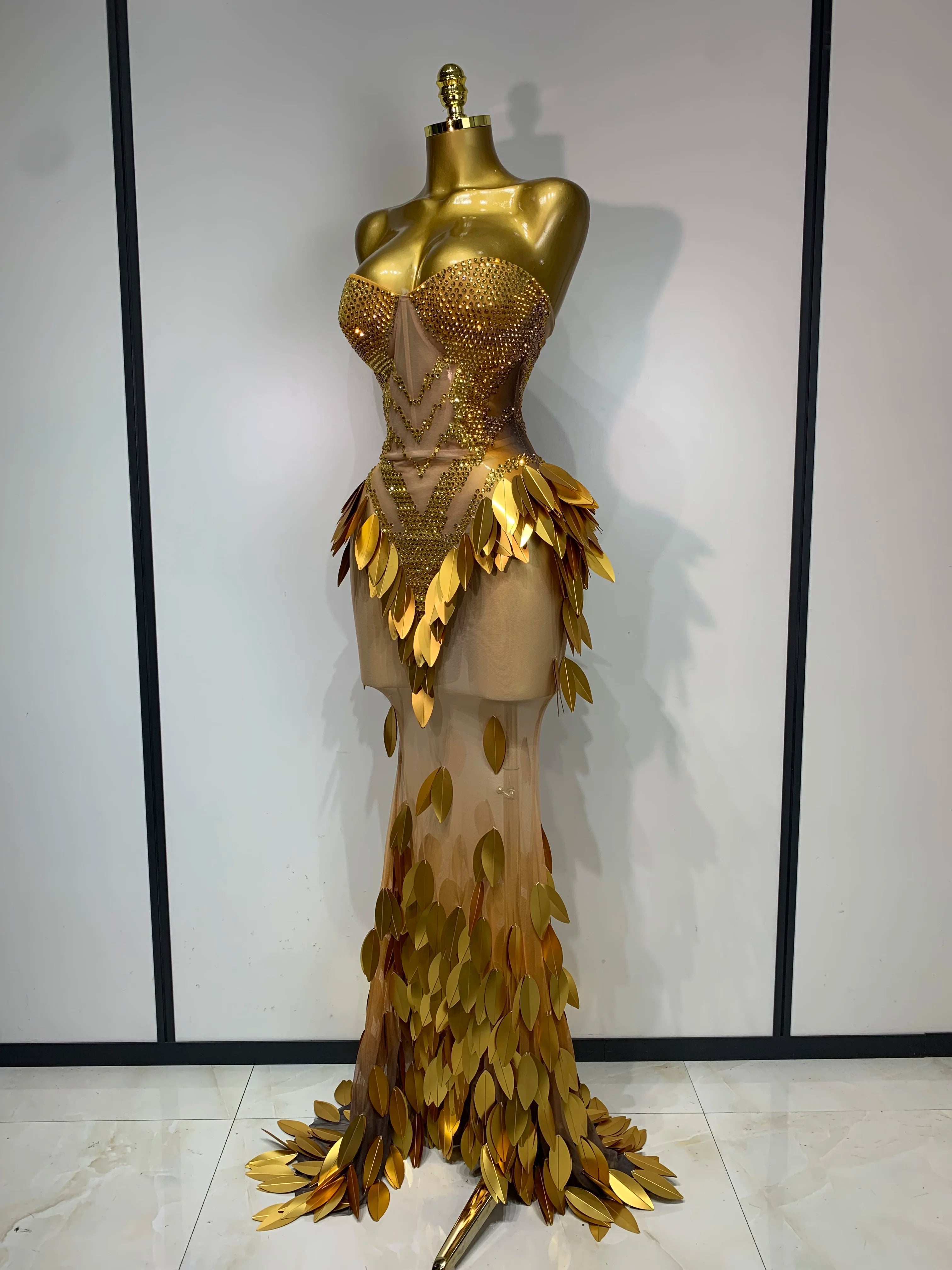 Gold Bird Dress