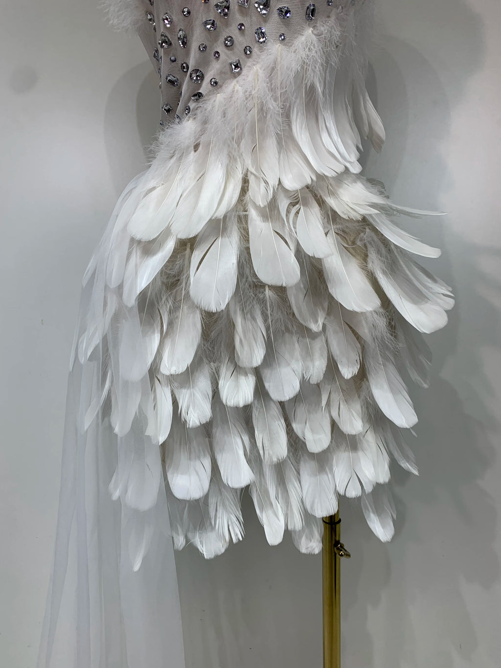 White Feather Dress