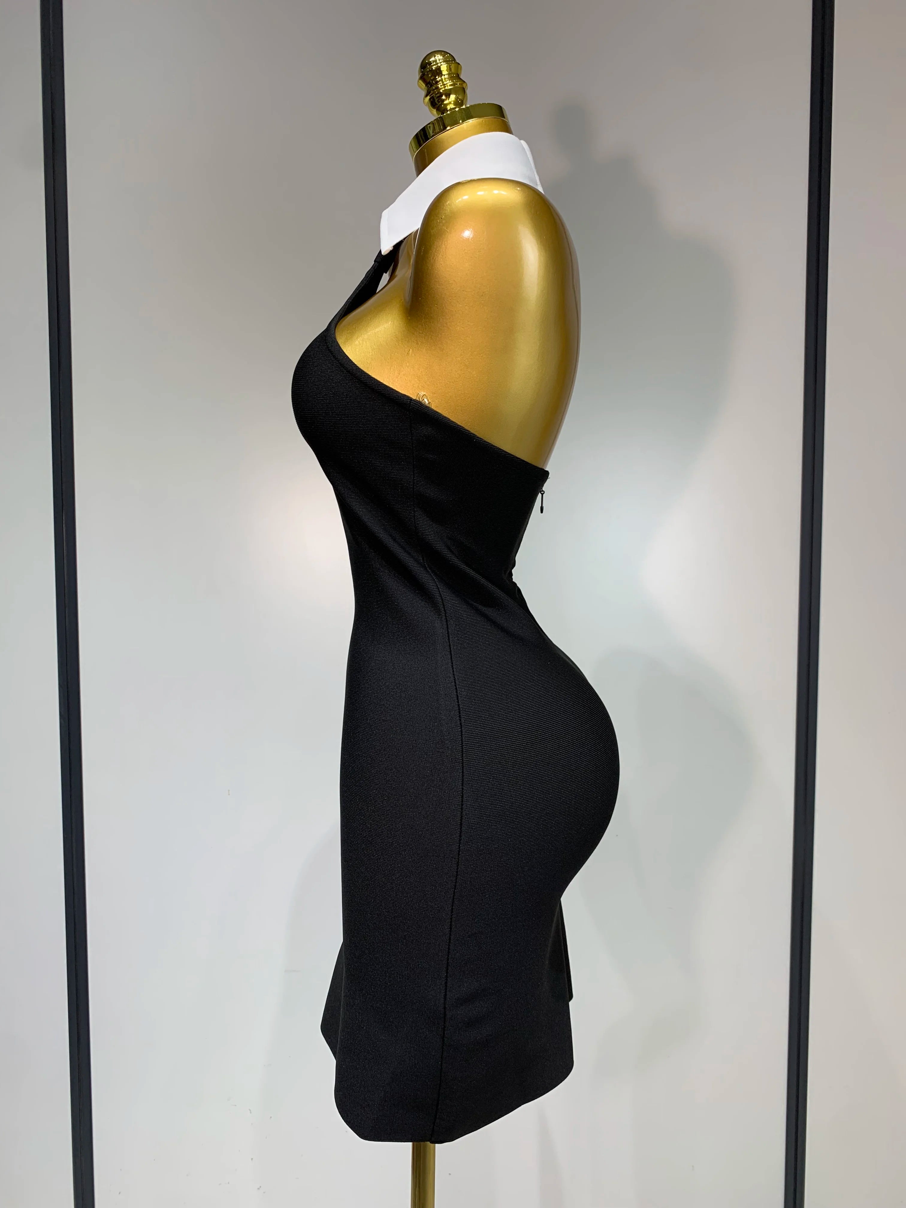 Ms Teacher Black Bodycon Dress
