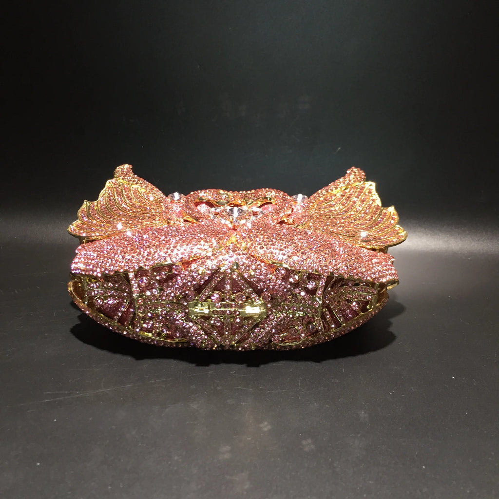 Swan Crystal Clutch