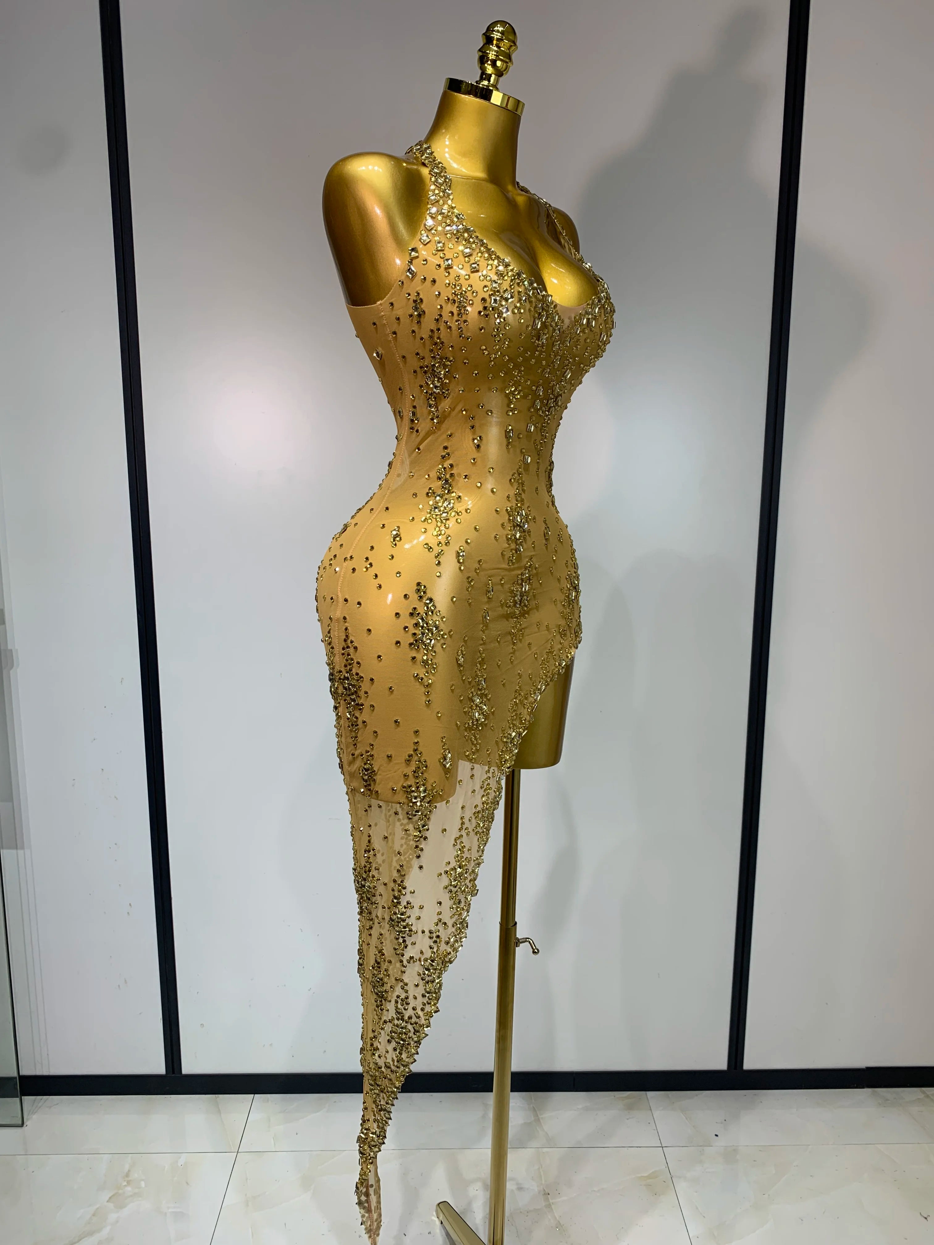 Sparkly Crystal Diamond Dress