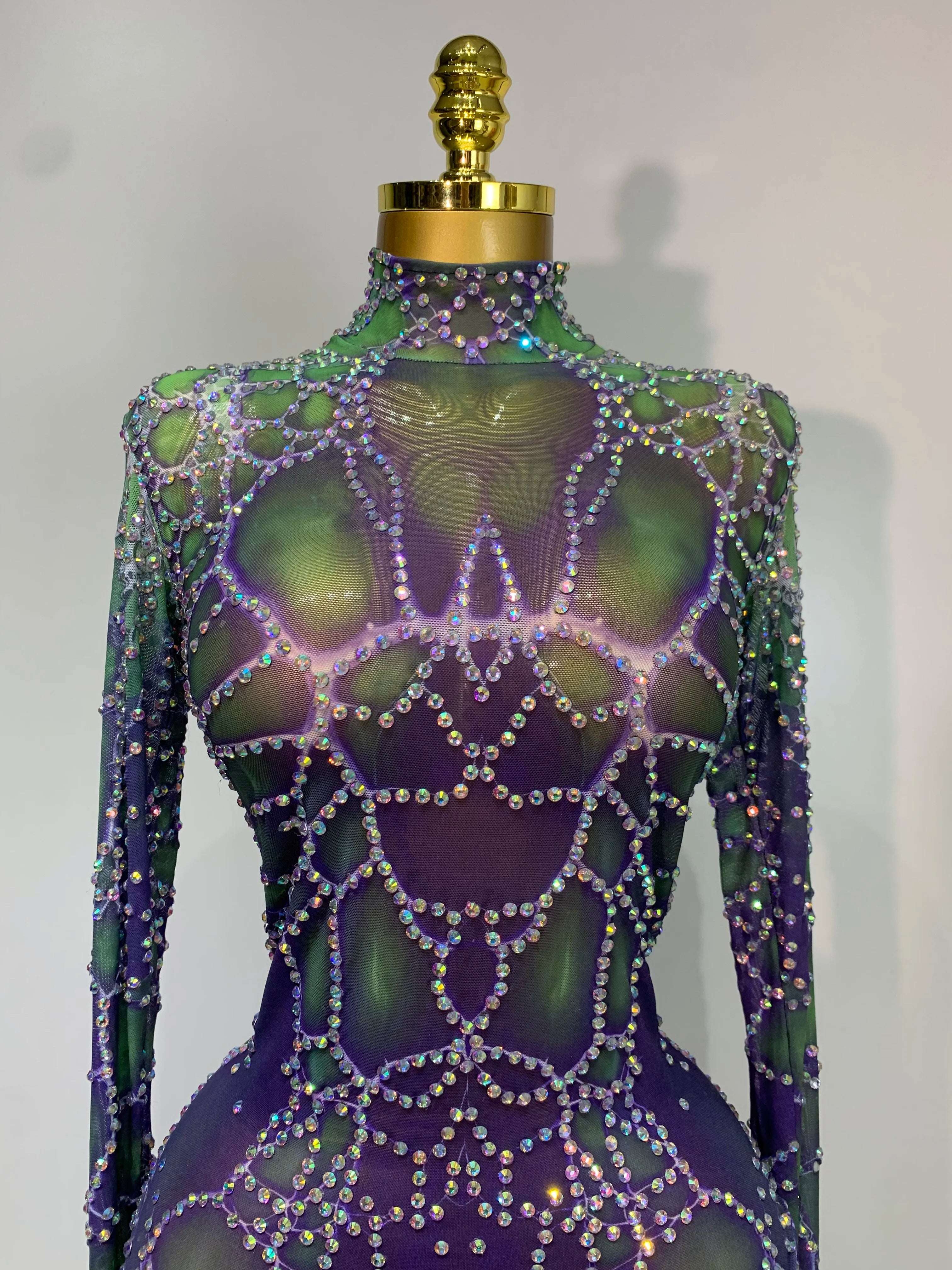Purple Green Jumpsuit
