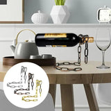 Floating Chain Wine Rack