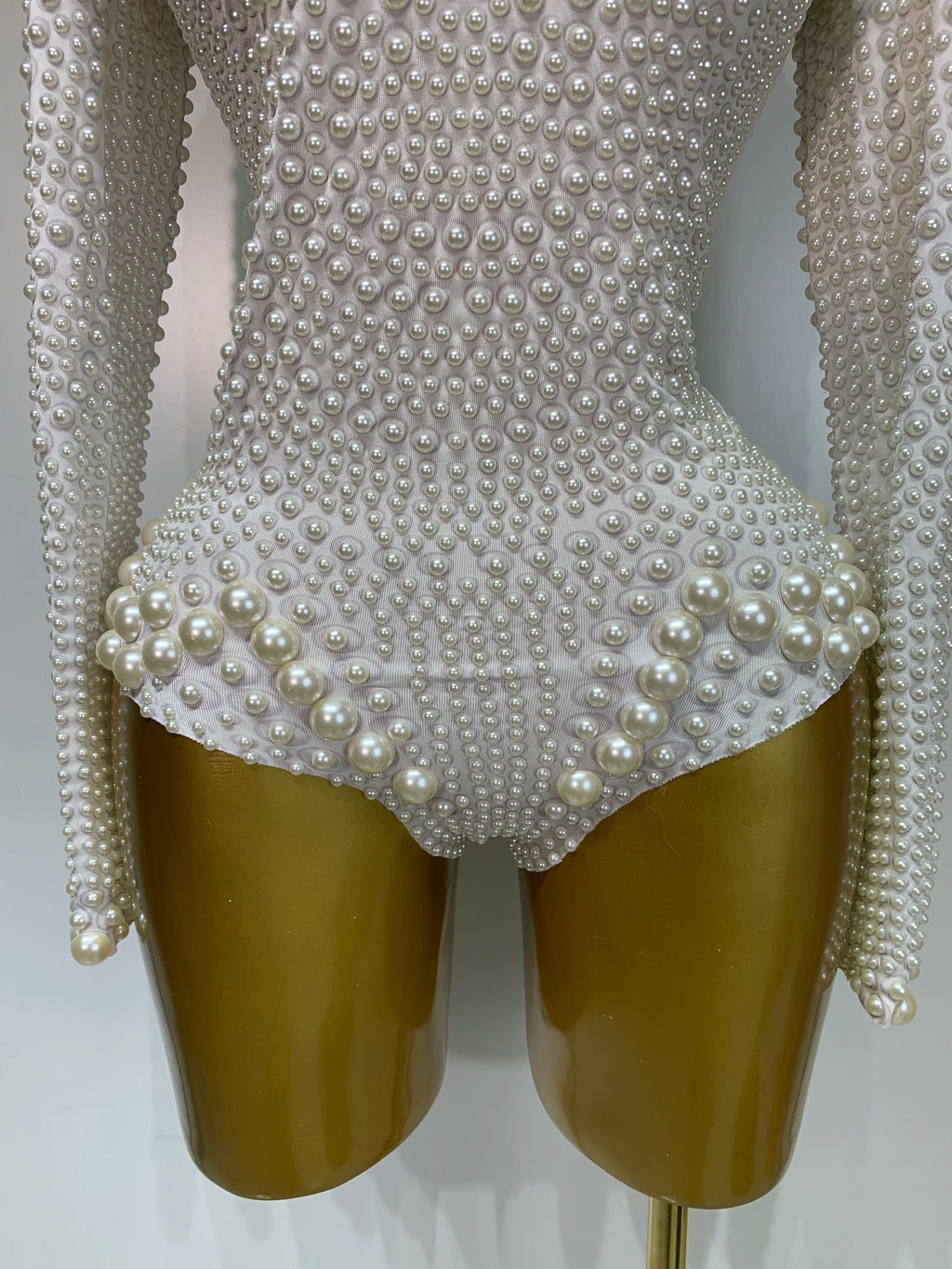 Sea Goddess Pearls Bodysuit