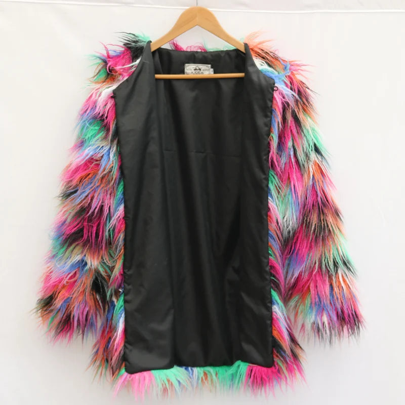 Colorful Fur Coat