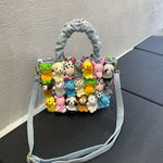 Cute Cowboy Doll Cartoon  Hand Bag