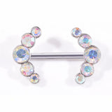 Crystal Rhinestone Breast Ring