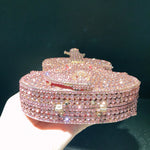 Fashion Violin Diamond Evening Bag Rhinestone Clutch