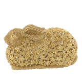 European And American Metal Diamond Rabbit Gem Evening Bag