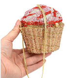 Cupcake Crystal Diamond Bag