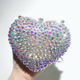 Love Heart Shaped Diamond Crystal Bag