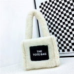 Lamb Fur Fluffy Bag Niche Fashion Mini Tote Handbag Female