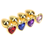 Men's And Women's Fashion Love Gold Butt Plug