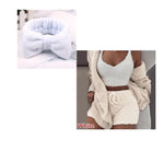 3 Pieces Of Fashionable Ladies Plush Home Clothes