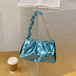 Fashionable Simple Glossy Women's Shoulder Bag