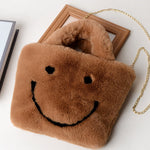 Fluffy Smiley Face Handbag