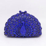 Peacock Dinner Bag Rhinestone Clutch Lady