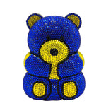 Fashion Simple Bear Shape Party Rhinestone Banquet Bag