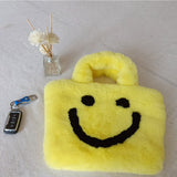 Fluffy Smiley Face Handbag