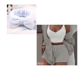 3 Pieces Of Fashionable Ladies Plush Home Clothes